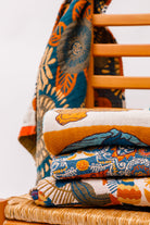 Luxury Beach Towel in Block Floral - Charming Charlie