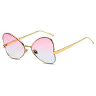 LINDSAY | S2052 - Women Oversized Rounded Butterfly Fashion Sunglasses - Cramilo Eyewear - Stylish Trendy Affordable Sunglasses Clear Glasses Eye Wear Fashion