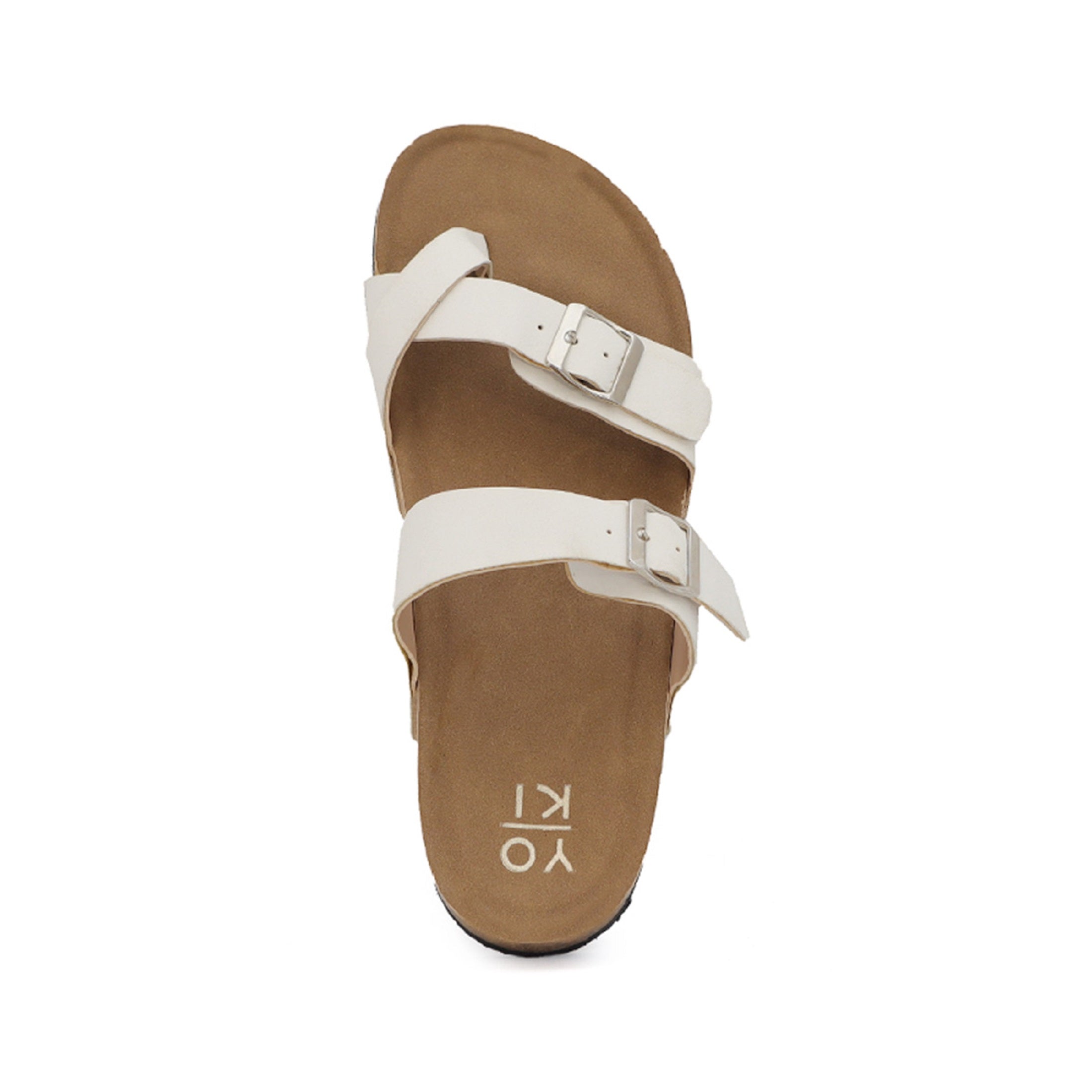 GIAN-280 Women's Slide Sandal With Strap and Buckle - Yoki 