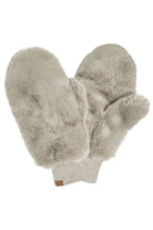 Gray CC Faux Fur Mittens With Shepherd Lining,&nbsp;are a smart, eye-catching, and attractive addition to your outfit. These trendy gloves keep you absolutely warm and toasty in the winter and cold weather outside. Accessorize the fun way with these gloves.&nbsp;It's the autumnal touch you need to finish your outfit in style. A pair of these gloves will be a nice gift for your family, friends, anyone you love, and even yourself.