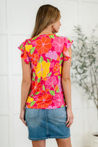 Garden Giggles Flutter Sleeve Top - Charming Charlie