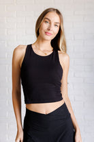 Get Moving Racer Back Crop Tank - Charming Charlie