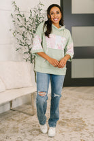 Get My Fixin' Cable Ribbed Knit Hooded Top - Charming Charlie