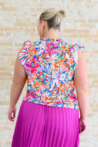 Get Out of Town Ruffle Sleeve Top - Charming Charlie