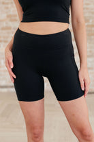 Getting Active Biker Shorts in Black - Charming Charlie