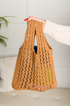 Girls Day Open Weave Bag in Tan - Charming Charlie