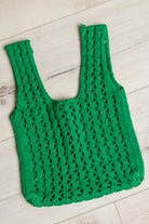 Girls Day Open Weave Bag in Green - Charming Charlie