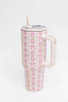Girly Girl Bow and Floral Tumbler - Charming Charlie