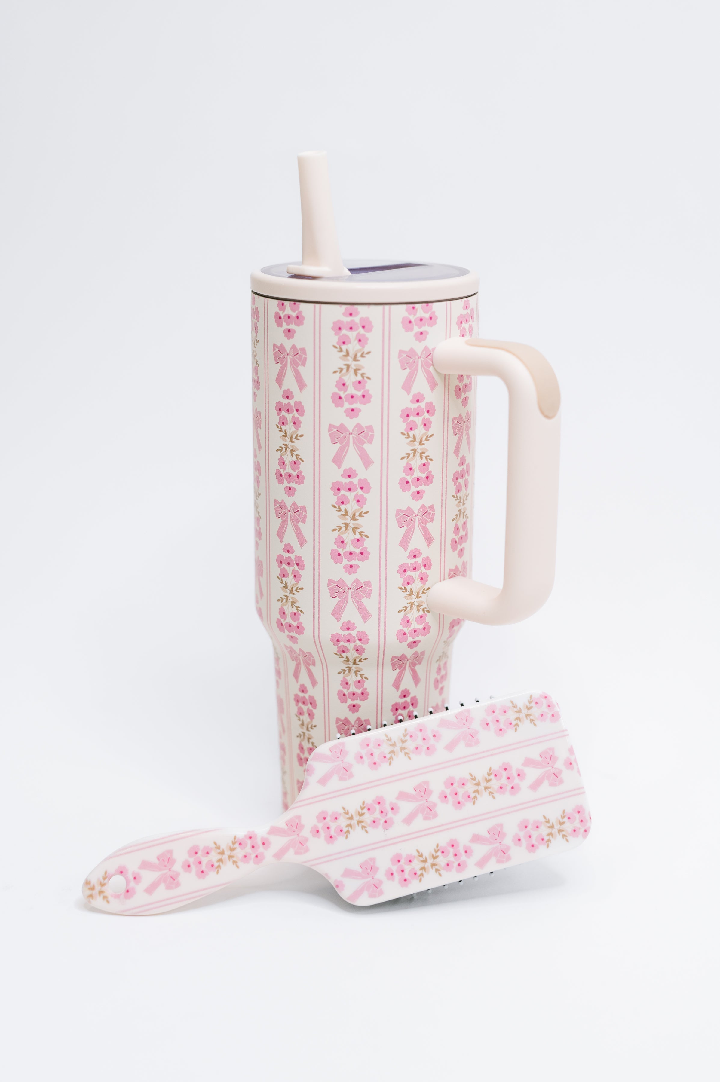 Girly Girl Bow and Floral Tumbler - Charming Charlie
