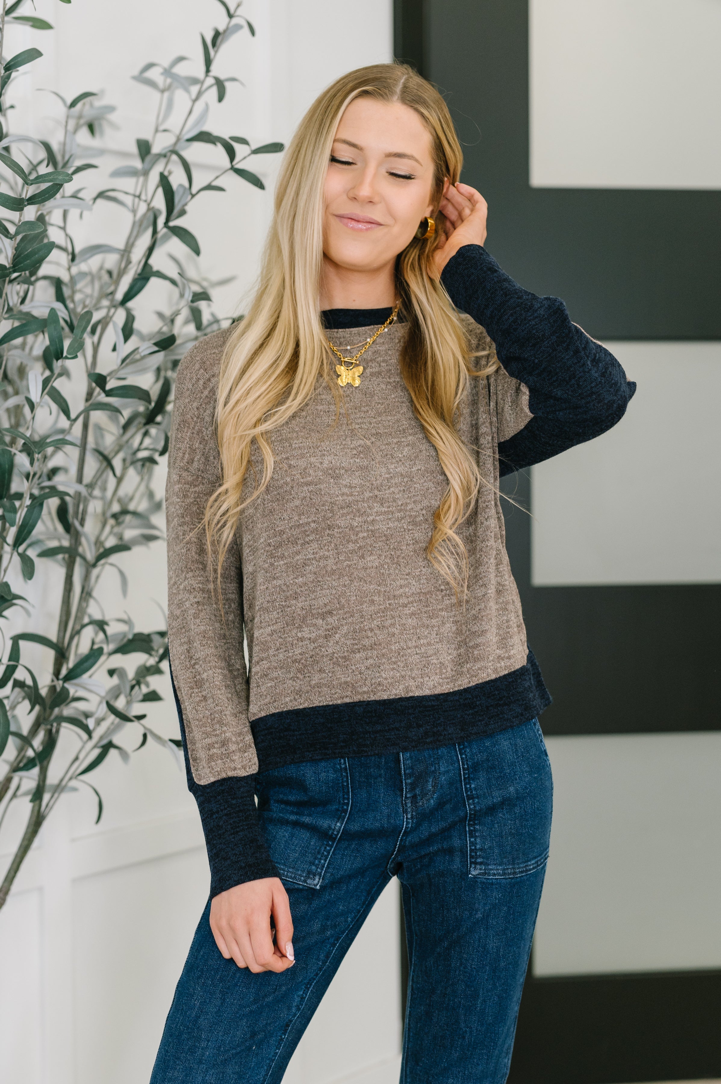 Give Me a Call Color Block Pullover - Charming Charlie