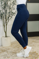 Giving the Run Around Joggers in Navy - Charming Charlie