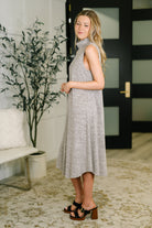 Glam Dress and Cardigan Set in Chocolate - Charming Charlie