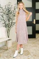 Glam Dress and Cardigan Set in Wine - Charming Charlie