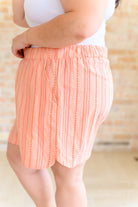 Go With It High Rise Striped Shorts - Charming Charlie