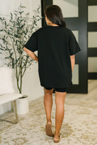 Going Far Top and Biker Short Set in Black - Charming Charlie