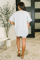 Going Far Top and Biker Short Set in H Grey - Charming Charlie