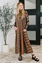 Going with the Flow Mixed Print Jumpsuit - Charming Charlie