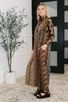 Going with the Flow Mixed Print Jumpsuit - Charming Charlie