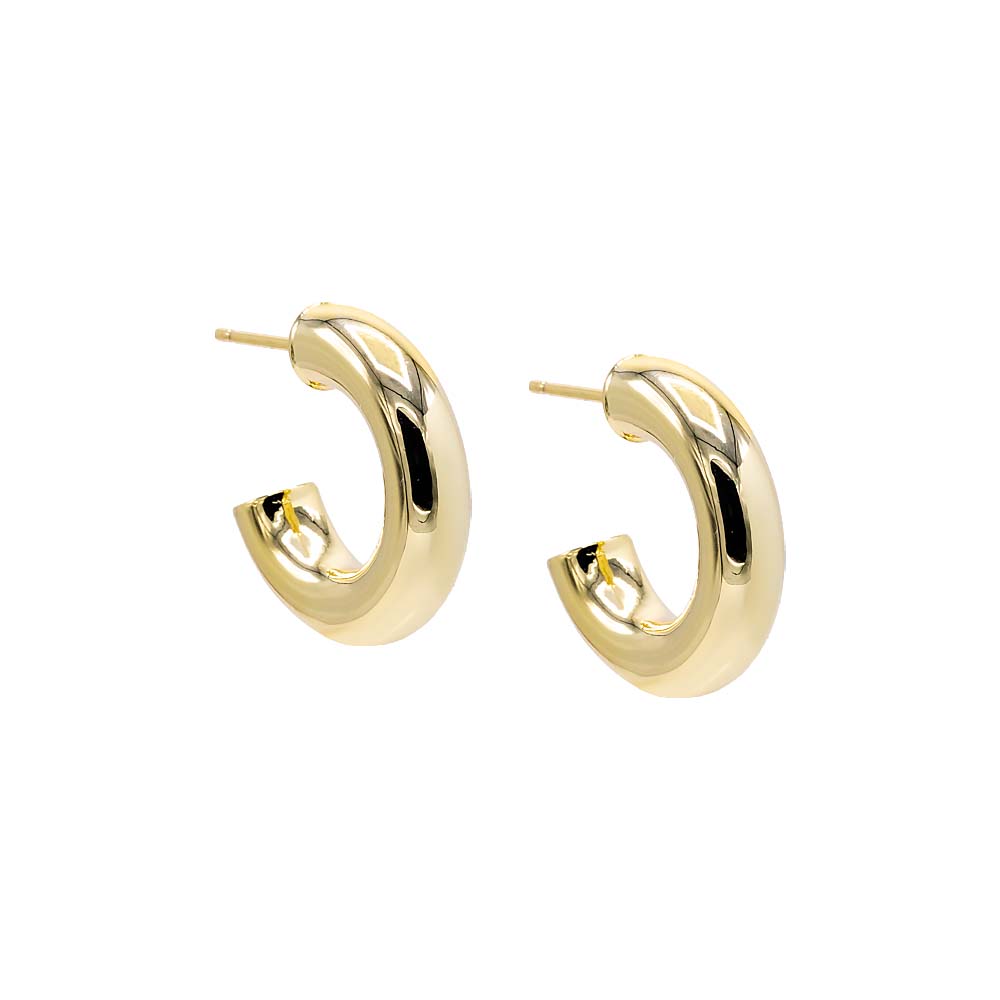 Gold / 20MM Chunky Hollow Hoop Earring - Adina's Jewels
