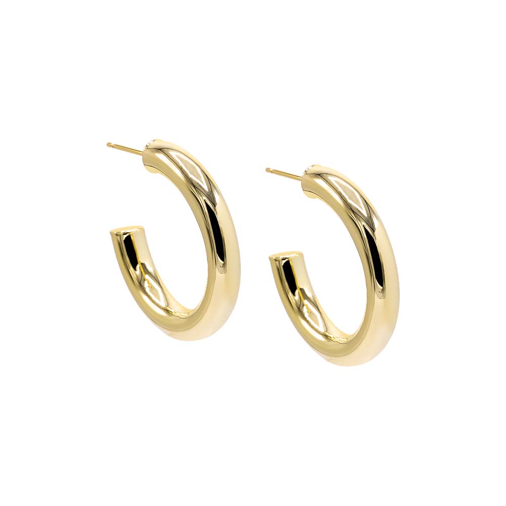 Gold / 30MM Chunky Hollow Hoop Earring - Adina's Jewels