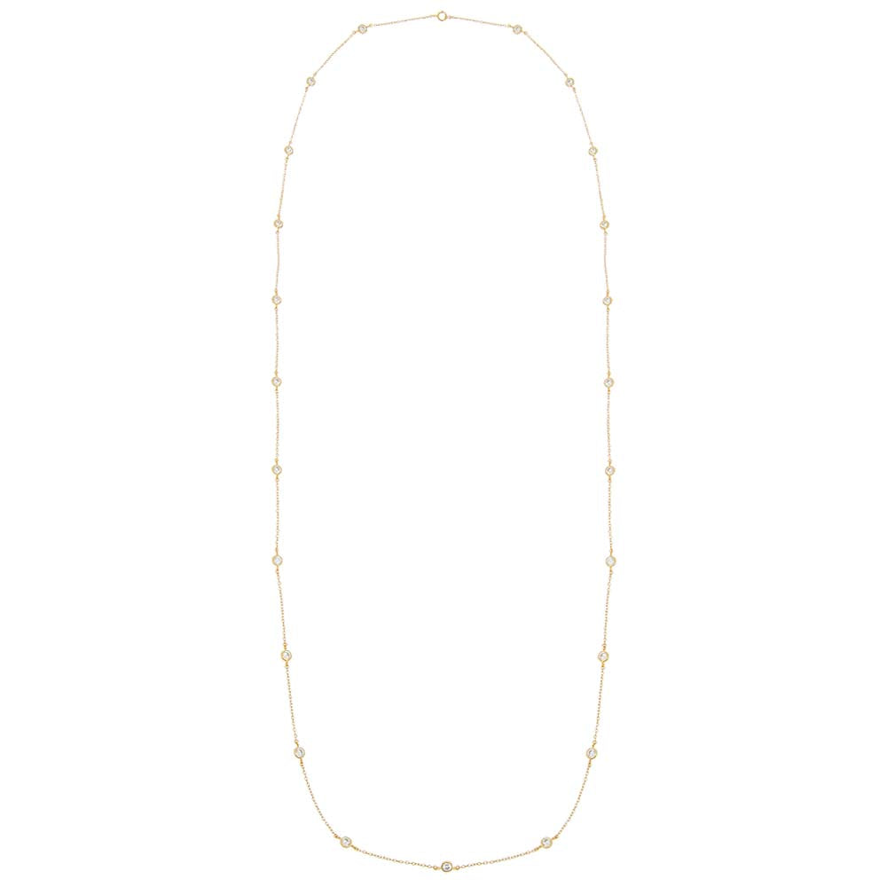  Diamond by the Yard Necklace - Adina's Jewels