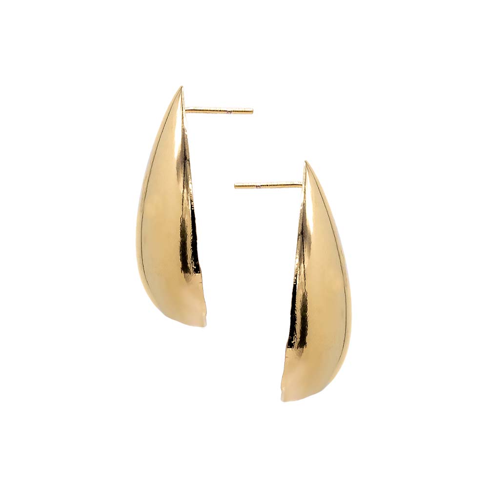  Chunky Solid Teardrop Stud Earring - Adina's Jewels