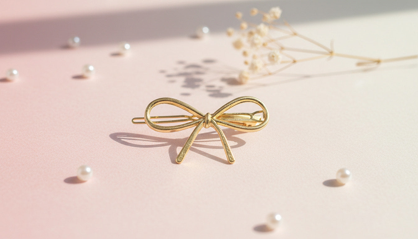 Gold Bow Hair Clip - Charming Charlie