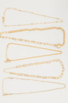 Golden Hour Links Everyday Set in Gold - Charming Charlie