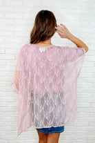 Good Days Ahead Lace Kimono In Mauve - Charming Charlie