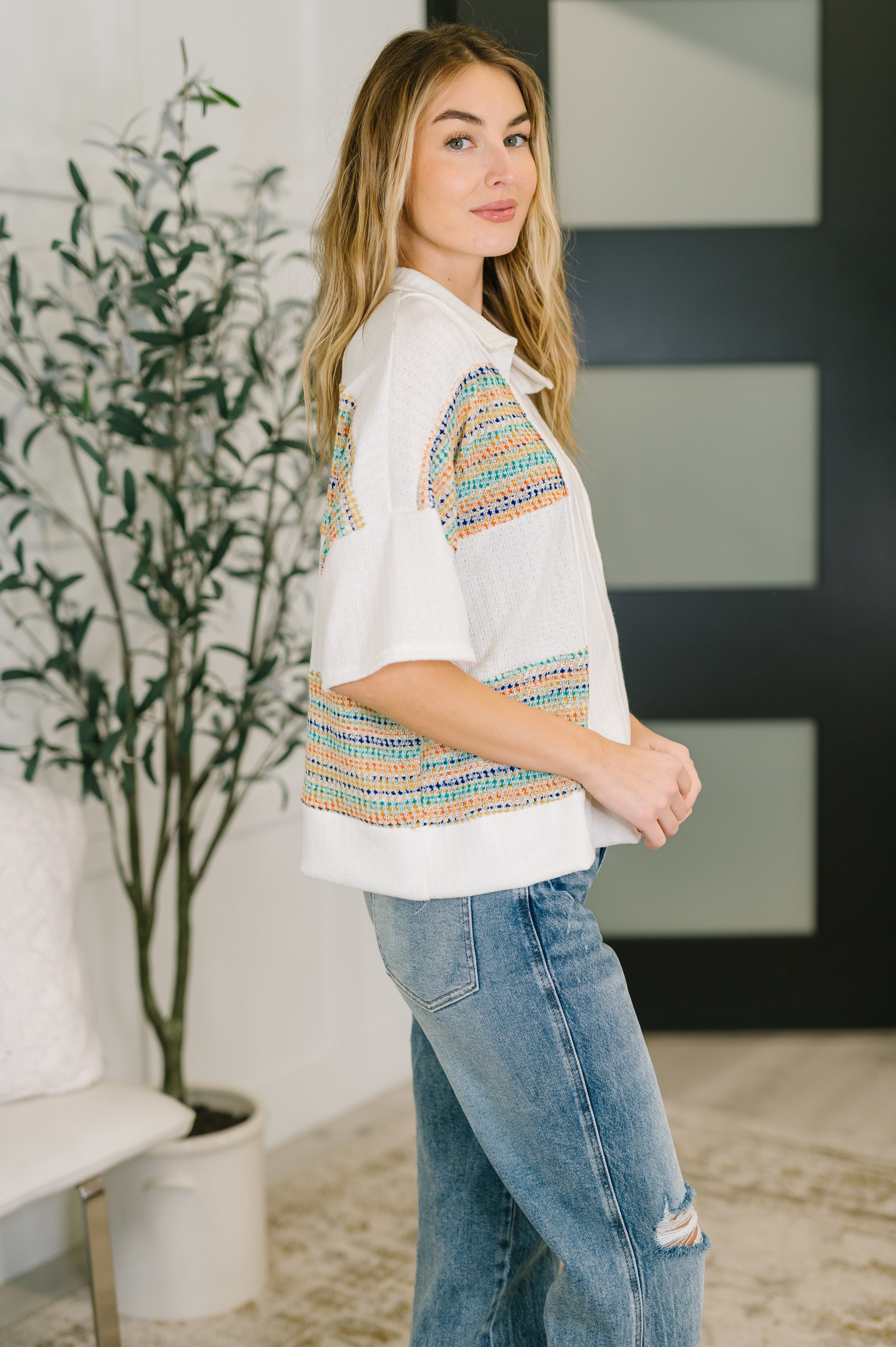 Good For Me Collared Knit Top - Charming Charlie