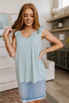 Good For You Ruffle Detail Tank - Charming Charlie