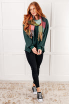 Good Things Are Coming V-Neck Top in Green - Charming Charlie