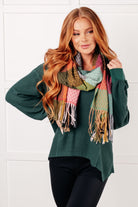 Good Things Are Coming V-Neck Top in Green - Charming Charlie