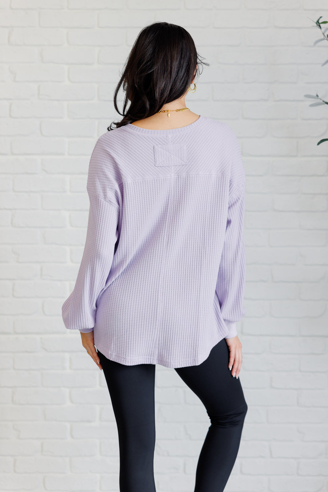 Good Things Are Coming V-Neck Top in Lavender - Charming Charlie