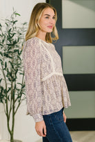 Gorgeous Girl Floral Peplum Blouse - Charming Charlie