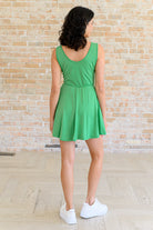 Gorgeous in Green Sleeveless Skort Dress - Charming Charlie