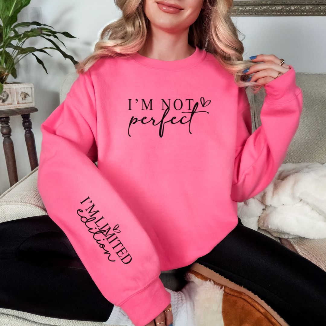 I'm Not Perfect Graphic Sweatshirt in Three Colors - Charming Charlie