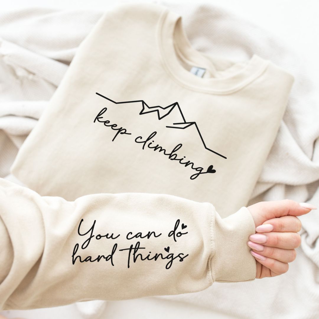 Keep Climbing Sweatshirt in Three Colors - Charming Charlie