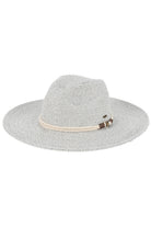 Gray C.C Anchor Rope Trim Band Wide Brim Sun Hat is a stylish and practical accessory for any sunny day. The wide brim offers excellent sun protection while the anchor rope trim adds a nautical touch to your outfit. With this hat, you can enjoy the outdoors in both comfort and style.