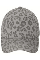 Gray C.C Leopard Pattern Baseball Cap features a fierce leopard pattern, offering a trendy and stylish addition to your wardrobe. This cap is perfect for any outdoor activity with its durable construction and comfortable fit. Add a touch of edginess to your outfit while staying protected from the sun.