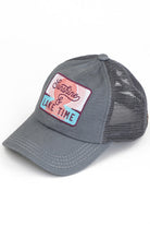 C.C SUNSHINE & LAKE TIME Patch Pony Cap - Charming Charlie