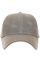 Grey C.C Baseball Cap is the perfect accessory for any outdoor activity. Made with high-quality materials, this cap offers both style and comfort. Its curved brim design provides protection from the sun, while the adjustable strap ensures a perfect fit. Stay cool and fashionable with the C.C Baseball Cap.