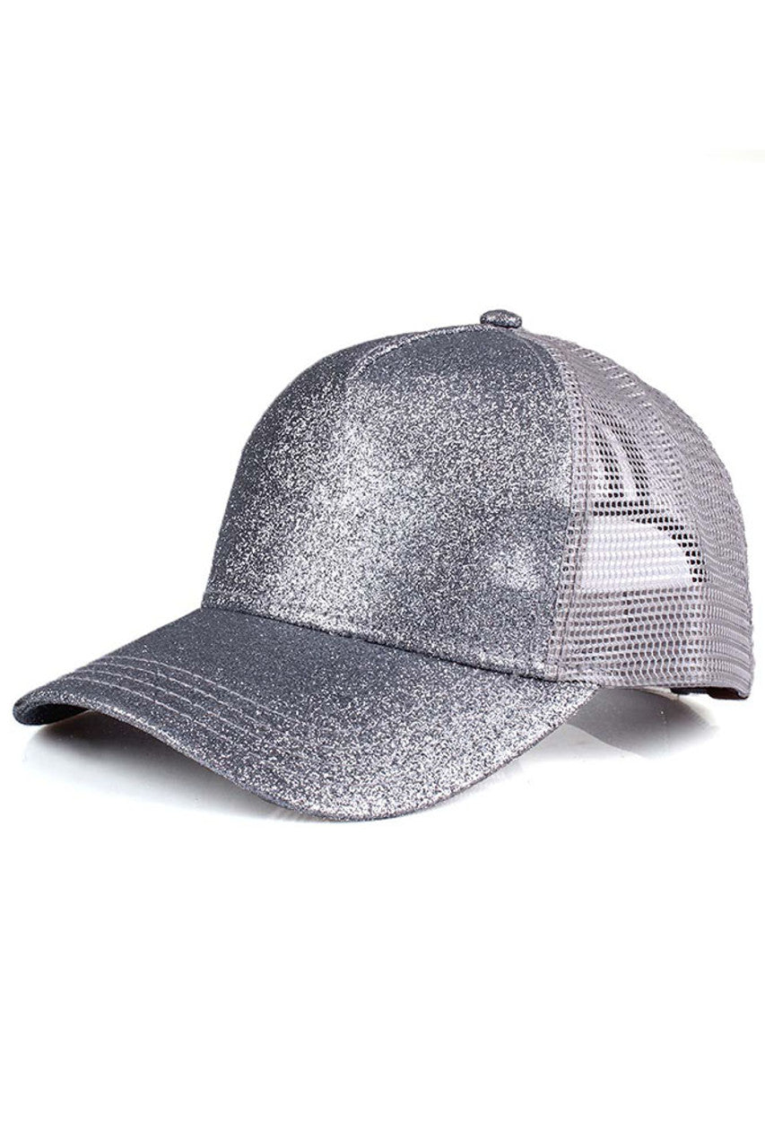 Grey C.C BASEBALL PONYCAP is a must-have accessory for any baseball fan. Made with high-quality materials, this cap offers both style and functionality. Featuring a ponytail holder, it allows for easy and comfortable wear while keeping your hair in place. Elevate your game day look with the C.C BASEBALL PONYCAP.