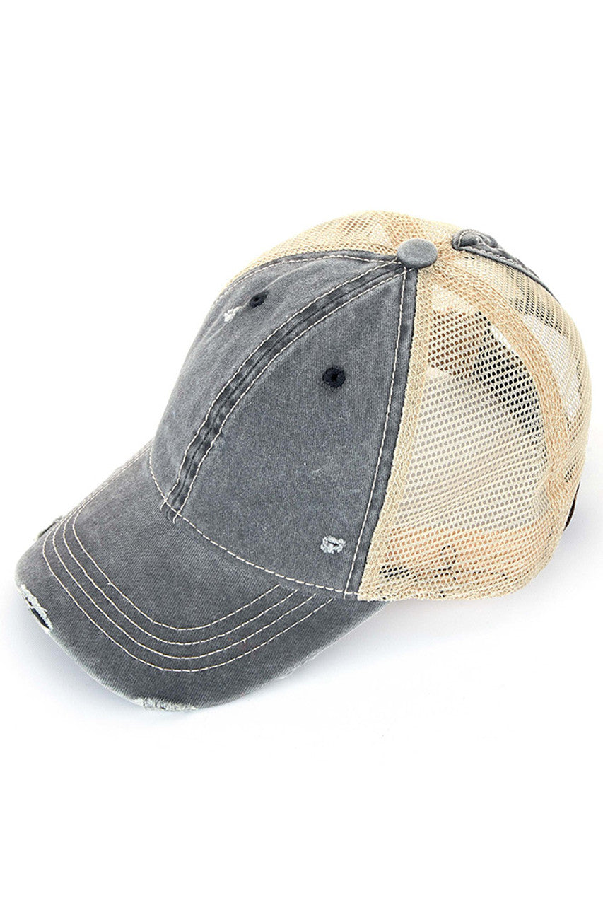 Grey C.C BASEBALL PONYCAP offers a stylish and functional addition to your wardrobe. Made with high-quality materials, it provides both comfort and durability. Its versatile design allows for easy styling and its adjustable strap ensures a perfect fit. A must-have for any fashion-forward individual.