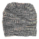 Grey Multi-Tone CC Beanie Tail features expertly crafted knit construction, combining multiple tones for a refined, layered look. Designed for optimal warmth and comfort, it includes a distinctive tail detail that enhances fit and style. This beanie offers a perfect balance of functionality and sophistication, making it an essential accessory for colder seasons and outdoor activities. 