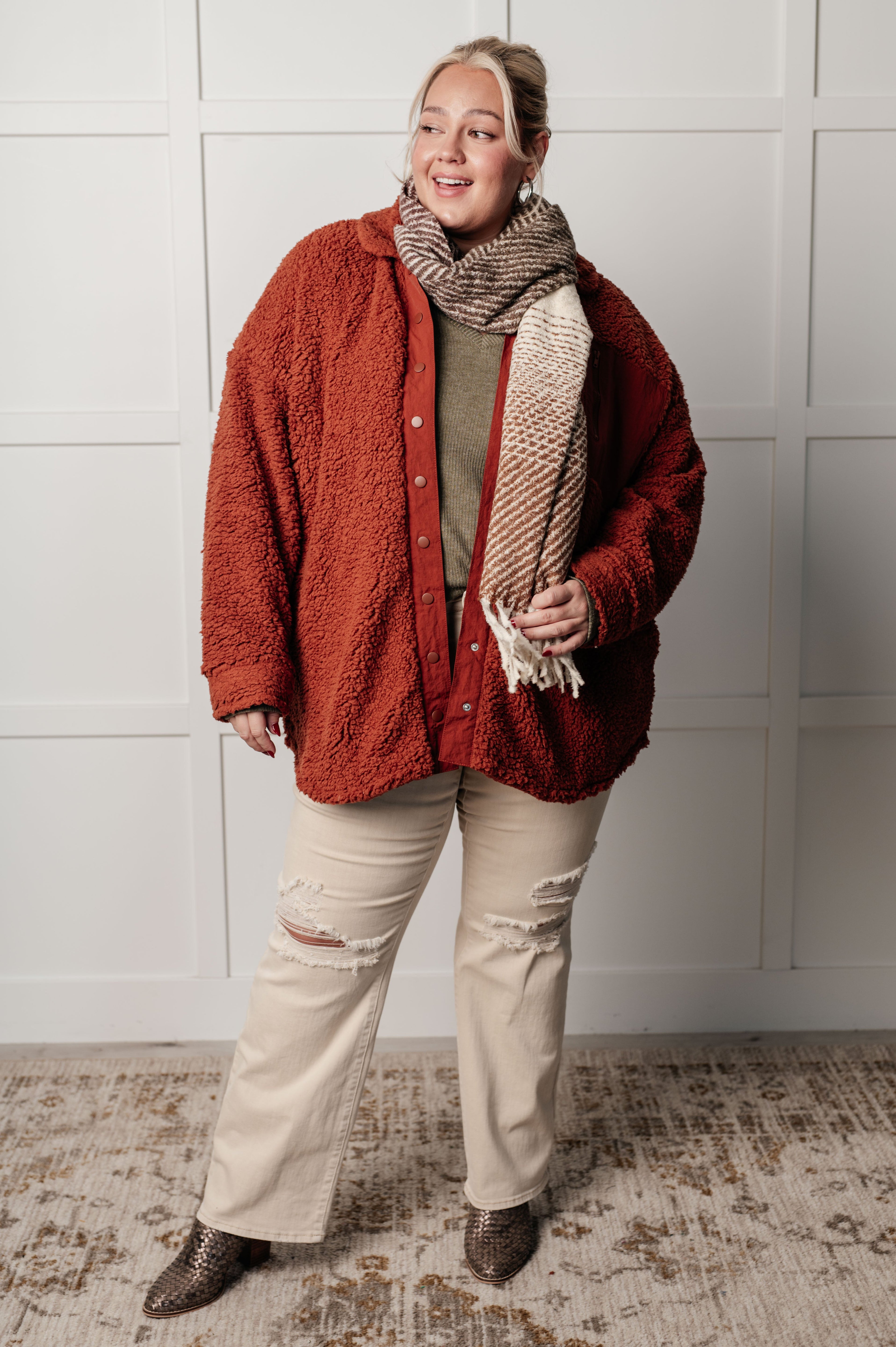 Growing Up Great Sherpa Jacket - Charming Charlie