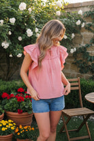Sweet Strawberry Ruffle Flutter Top - Charming Charlie