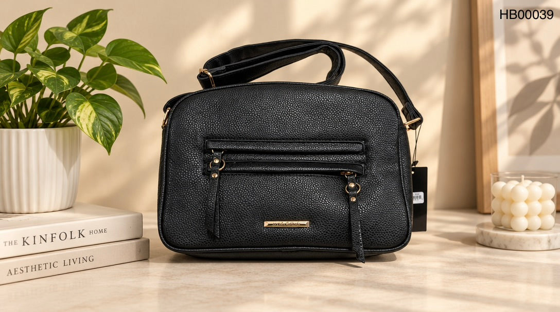 Sleek Metallic Hobo-Style Handbag - Charming Charlie
