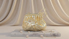 Radiant Gold Drawstring Evening Pouch - Charming Charlie