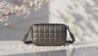 Gray Quilted Leather Crossbody Bag - Charming Charlie